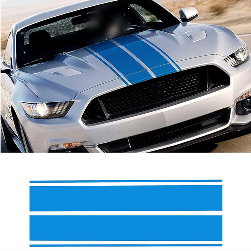 Universal Hood Decal Sticker, Car Hood Racing Body Side Vinyl Modified Stripe