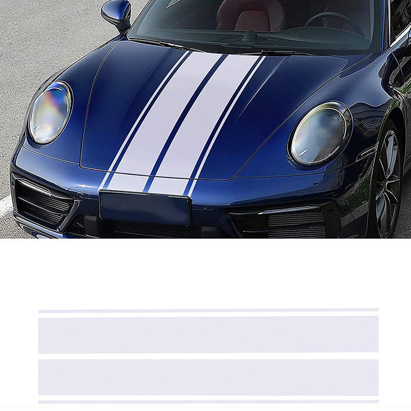 Universal Hood Decal Sticker, Car Hood Racing Body Side Vinyl Modified Stripe
