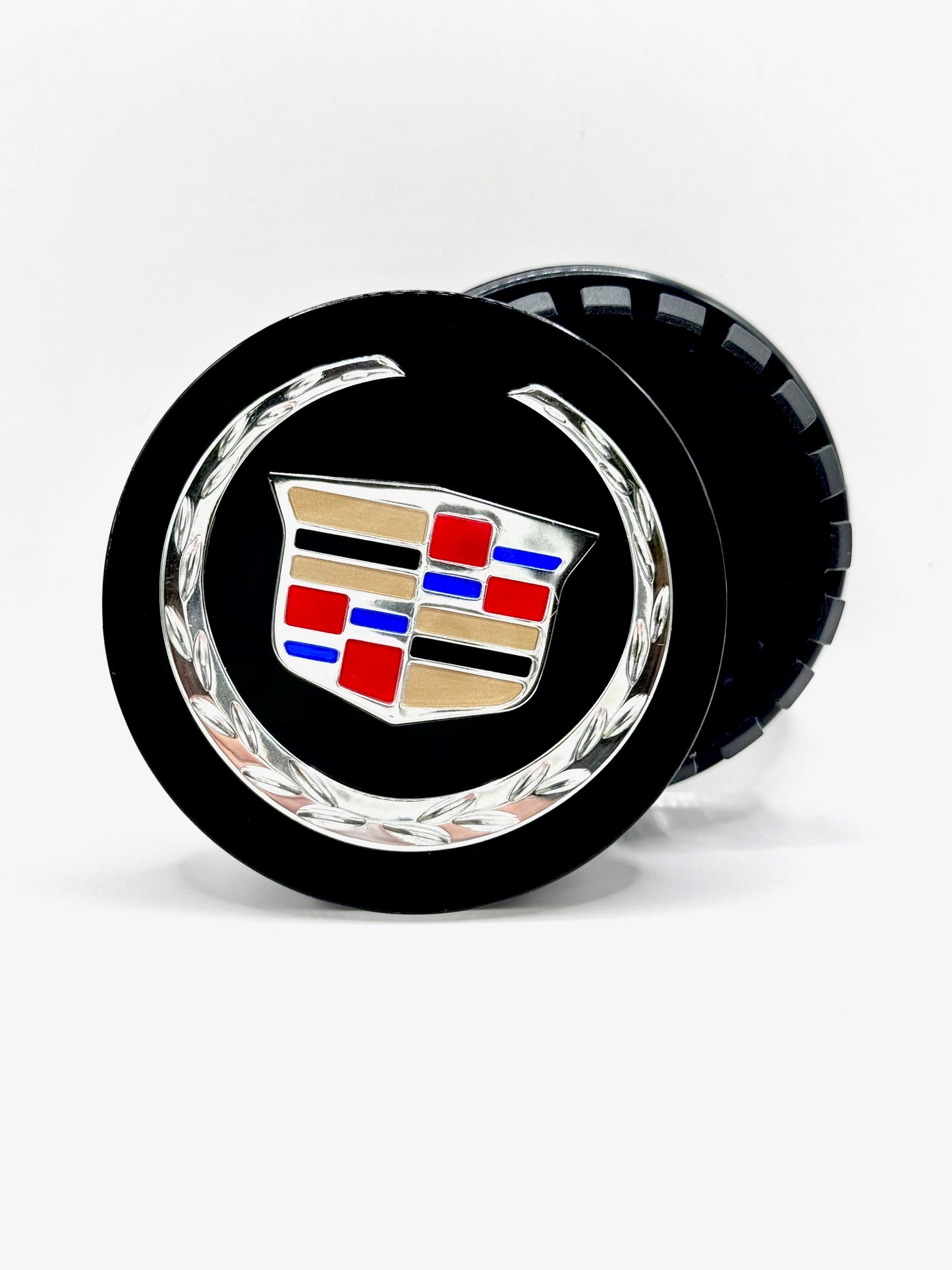 Generic Wheel Caps Set - Fits Most Models, Choose Your Size & Colors (for Cadillac)