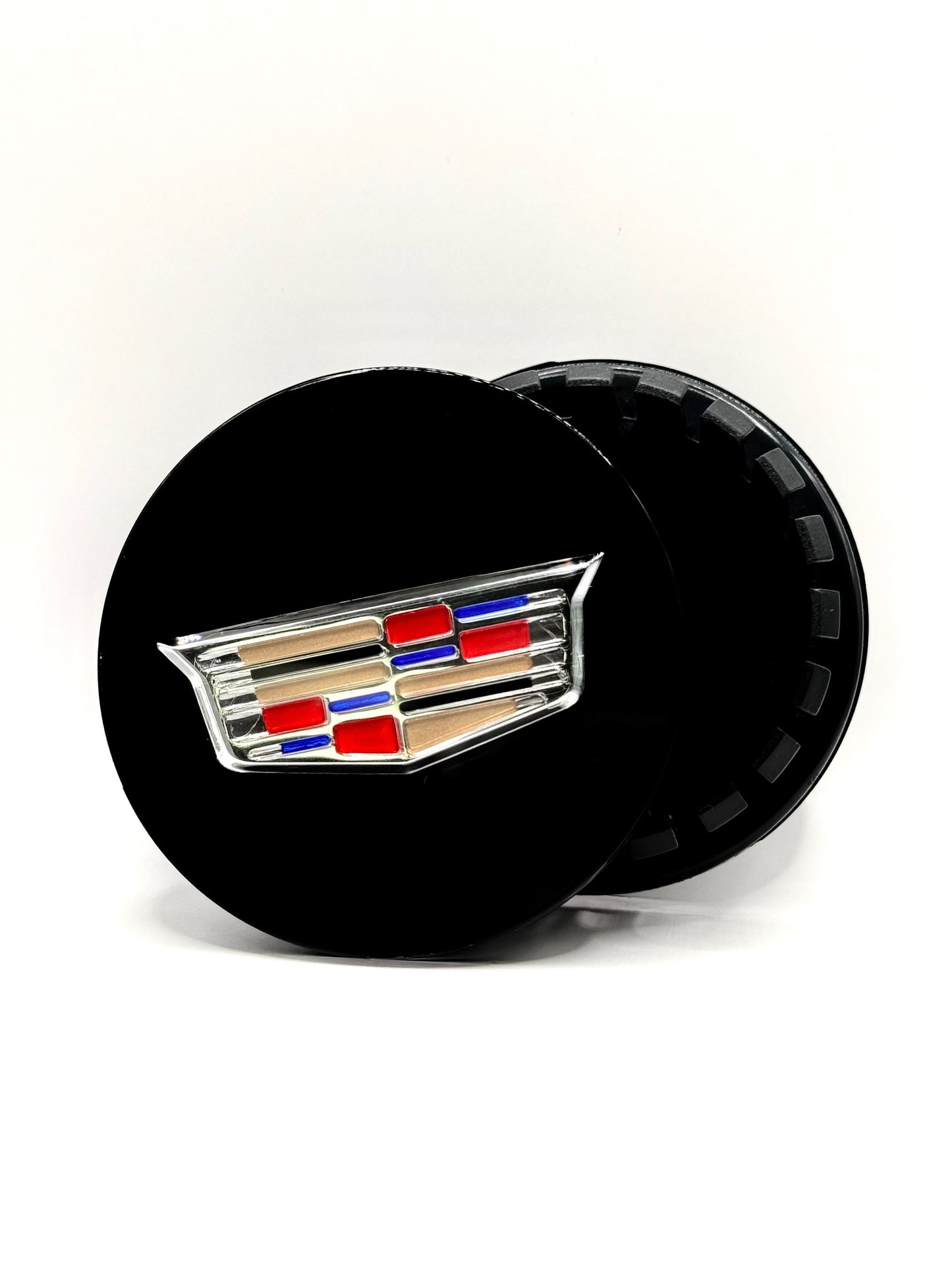 Generic Wheel Caps Set - Fits Most Models, Choose Your Size & Colors (for Cadillac)