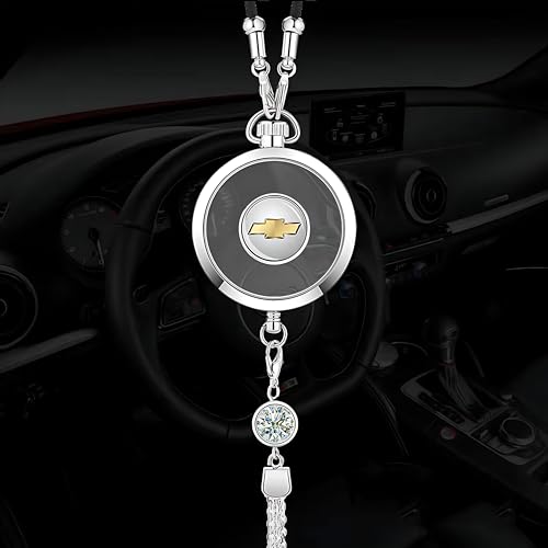 Car Air Freshener with Logo - Refillable Oil Fragrance for Domestic, European, Luxury, Sport Cars - Hanging Pendant