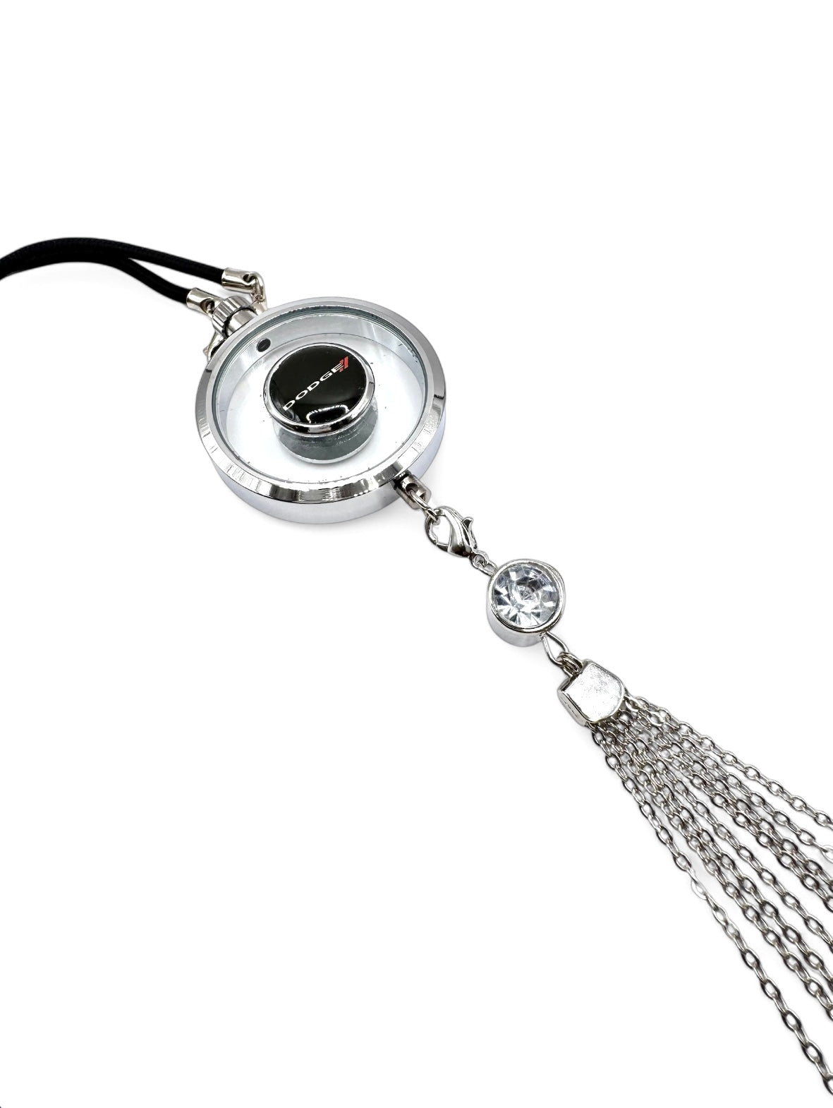 Car Air Freshener with Logo - Refillable Oil Fragrance for Domestic, European, Luxury, Sport Cars - Hanging Pendant