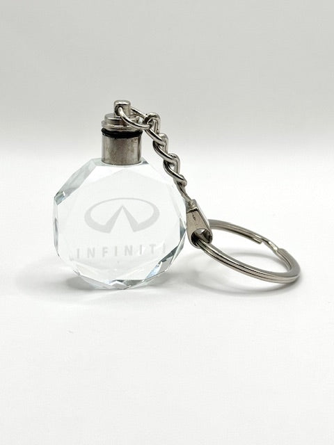 Customized Laser Engraved All Car with Logo Crystal Glass Keychain with Color Changing LED Lights (For Infiniti)!!
