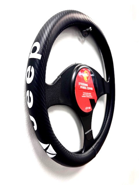 Generic Microfiber Steering Wheel Cover, Anti-Slip PU Leather, Universal Fit for Cars, Trucks, SUVs, ALL Makes with Logo