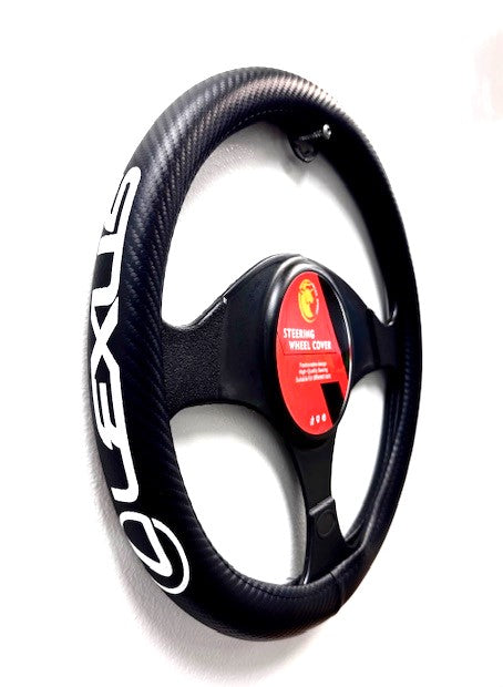 Generic Microfiber Steering Wheel Cover, Anti-Slip PU Leather, Universal Fit for Cars, Trucks, SUVs, ALL Makes with Logo