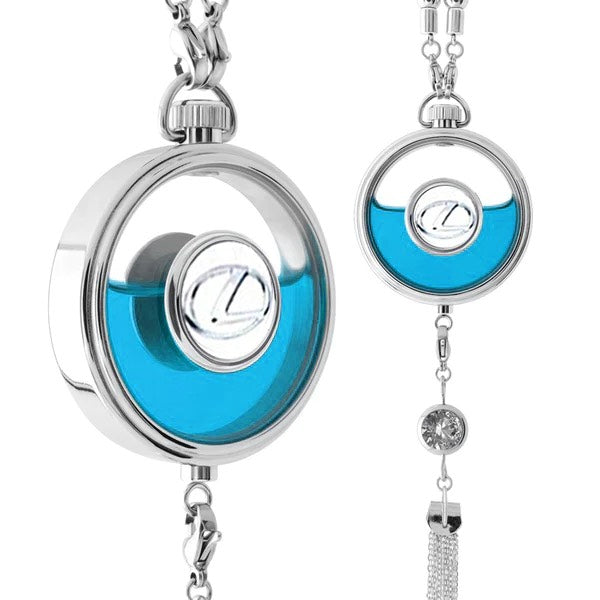 Car Air Freshener with Logo - Refillable Oil Fragrance for Domestic, European, Luxury, Sport Cars - Hanging Pendant