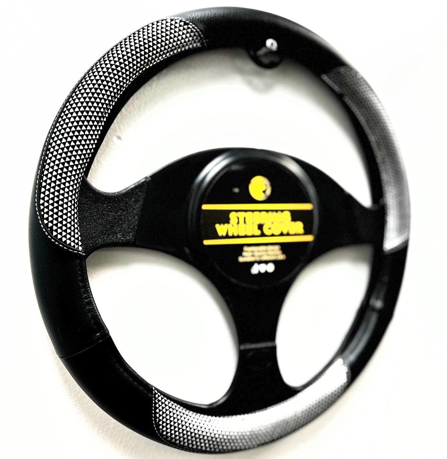 Carbon Fiber Steering Wheel Cover, Anti-Slip PU Leather, Universal Fit for Cars!