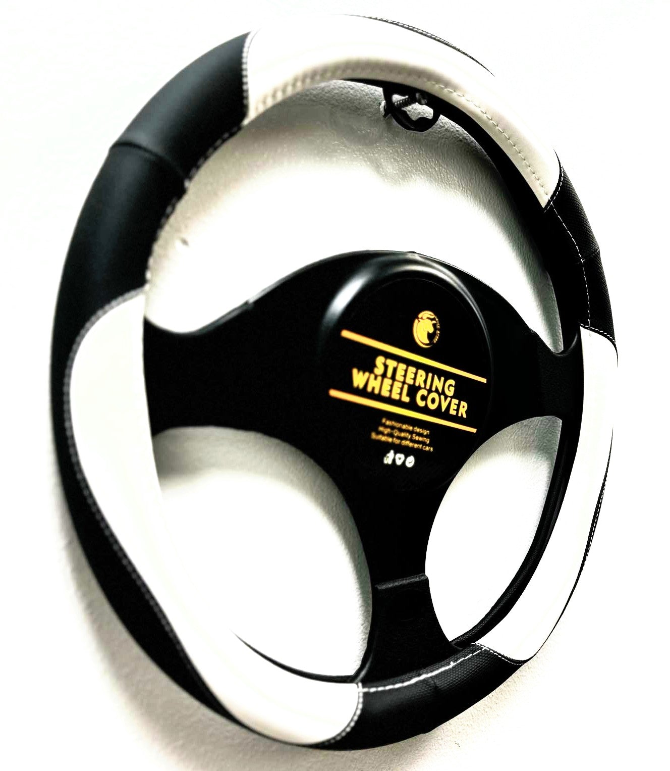Carbon Fiber Steering Wheel Cover, Anti-Slip PU Leather, Universal Fit for Cars!