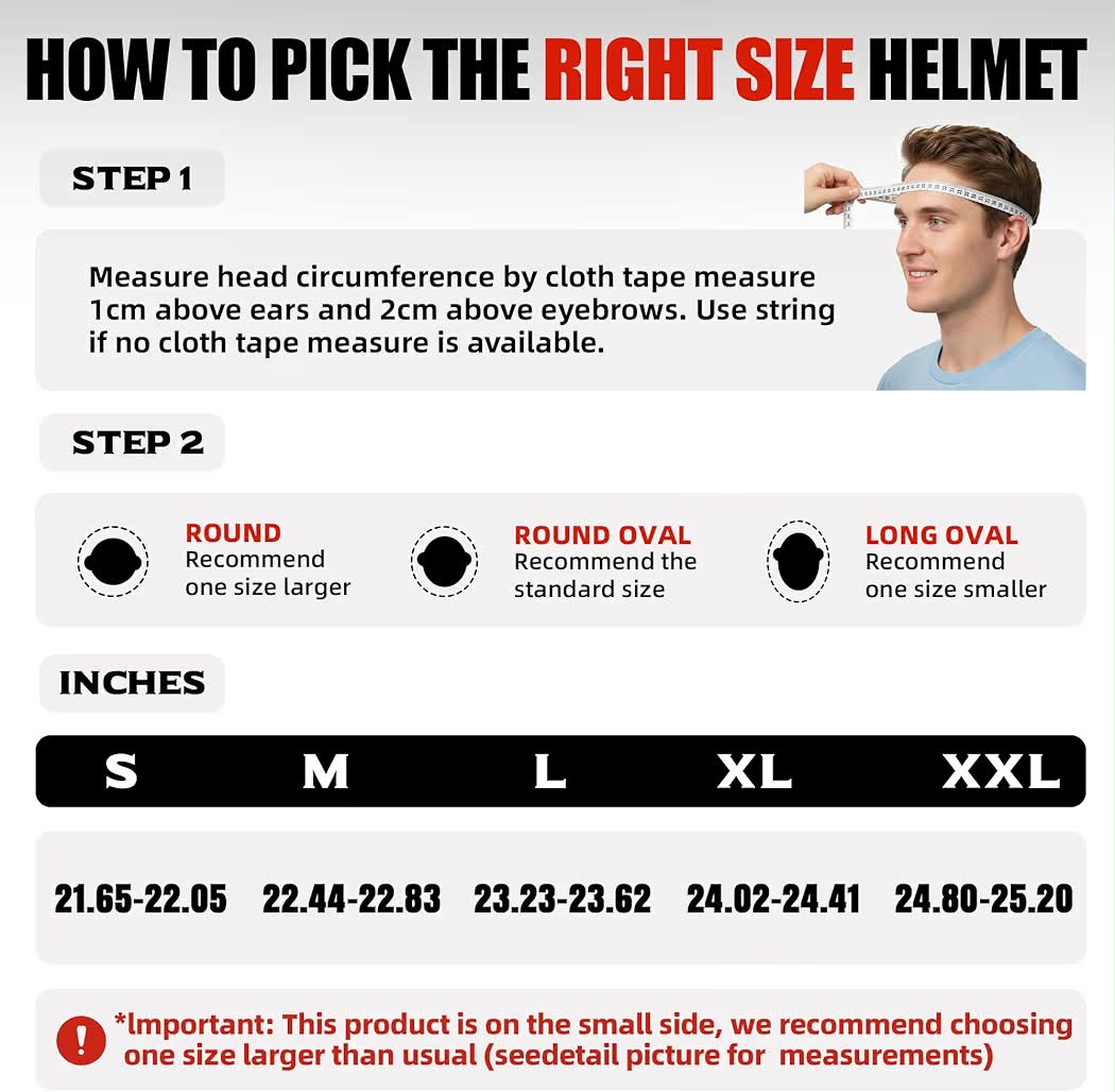 TRIANGLE Convertible Full Face Motorcycle Helmet DOT Approved for Men Women, Multi-Configuration 3/4 Open Face Street Bike Helmet with Internal Tinted Sunshield, Includes Storage Bag, size: XL