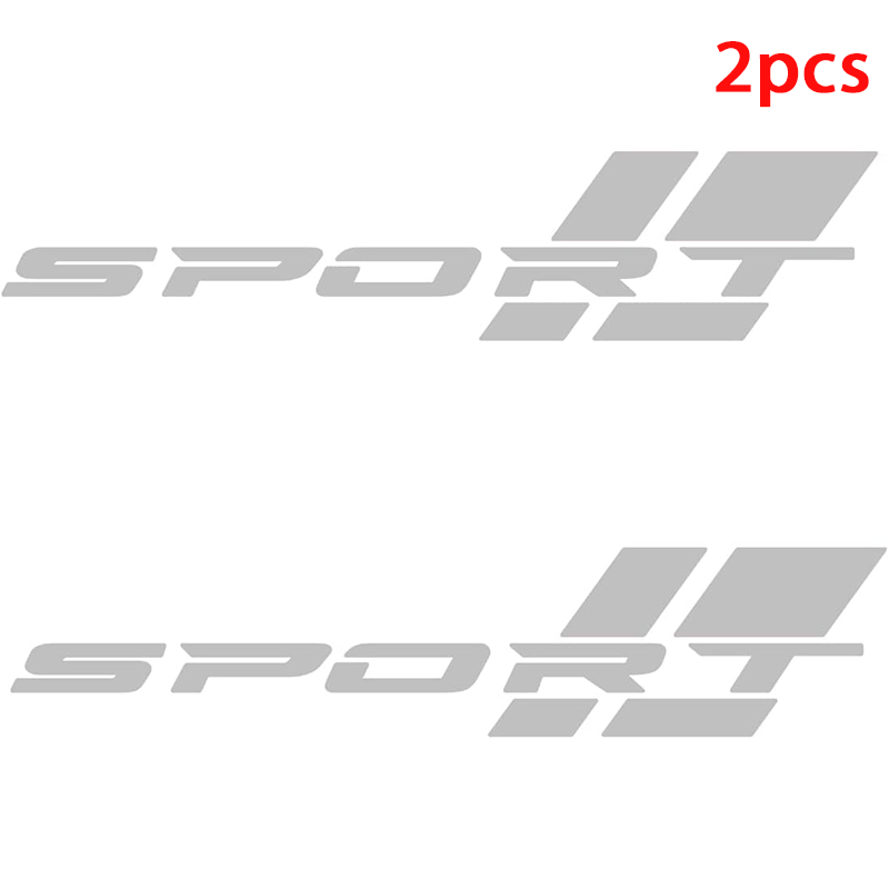 2 pcs Vinyl Sport Racing Letter Decal Decorative Stickers Emblem Car Styling Adhesive Tape Accessories for Car, Truck, SUV, ATV, Scooter