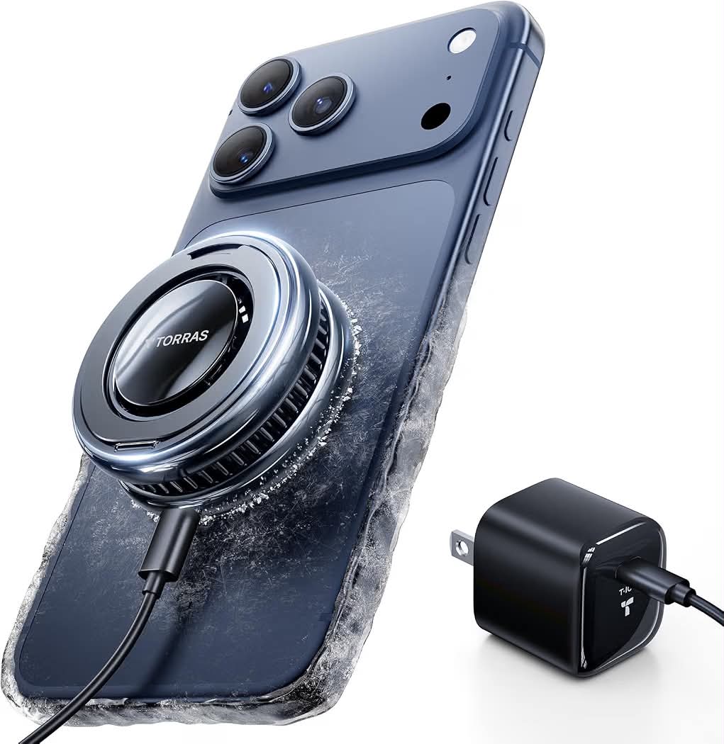 TORRAS PolarCircle Qi2.2 25W Magnetic Wireless Charger & Phone Cooler- OPEN BOX/NEW