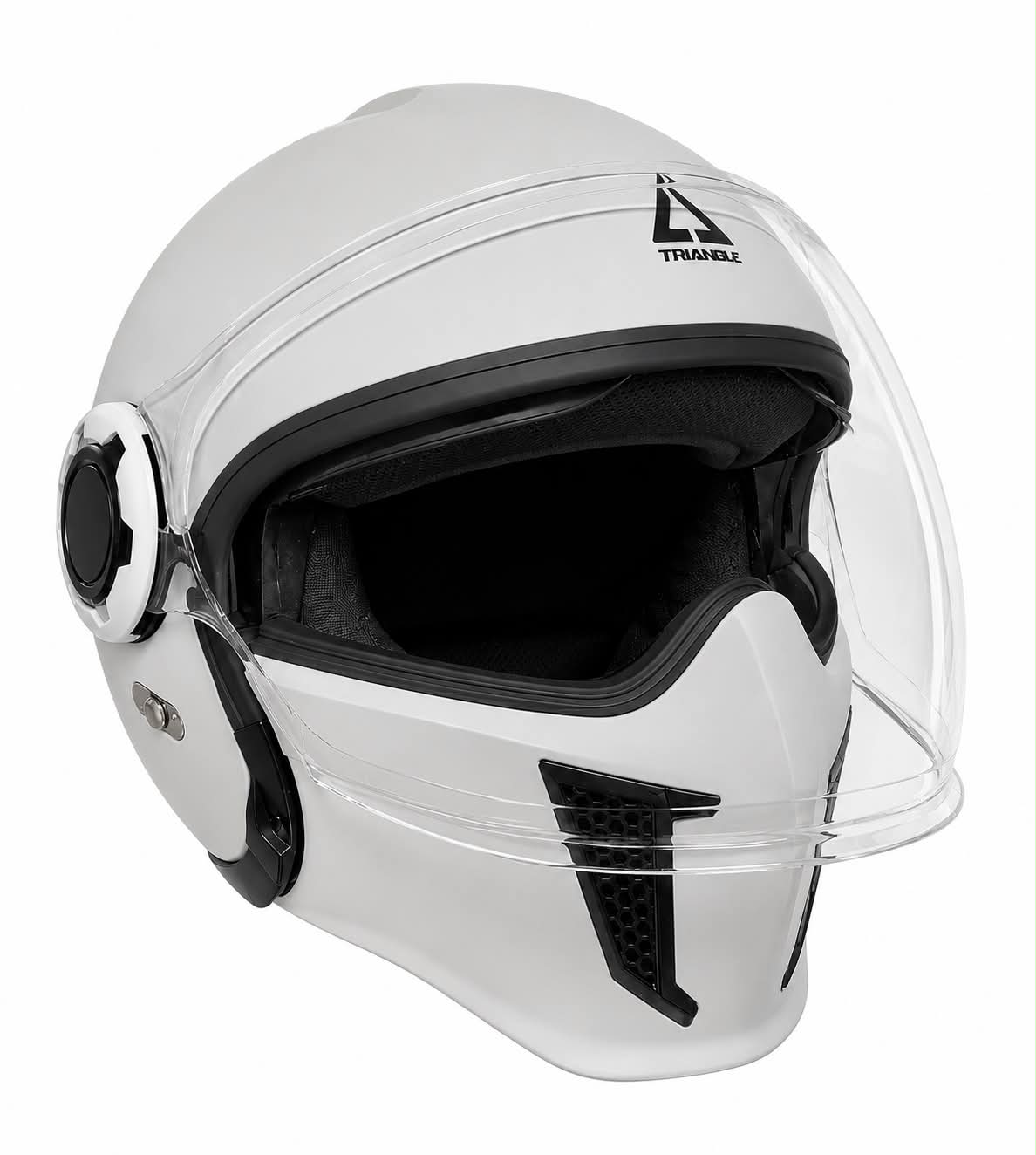 TRIANGLE Convertible Full Face Motorcycle Helmet DOT Approved for Men Women, Multi-Configuration 3/4 Open Face Street Bike Helmet with Internal Tinted Sunshield, Includes Storage Bag, size: XL