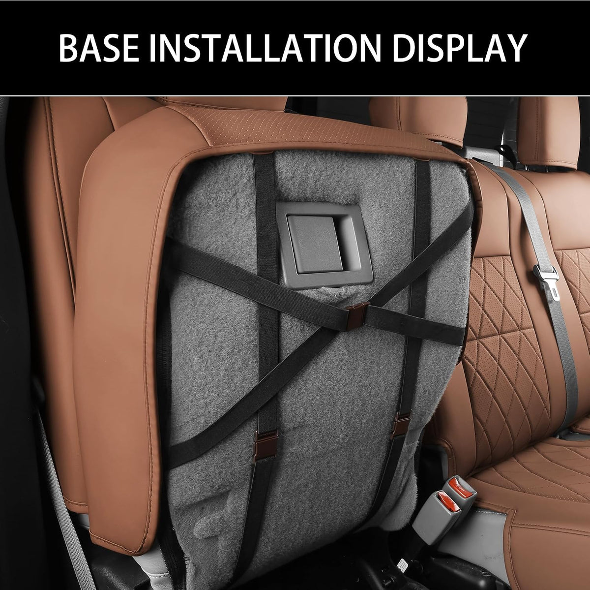 F150 Seat Covers, Napa Leather, Custom fit 2015-2026 F150 XLT XL Super Crew and 2017-2026 F250 F350 F450 XLT XL Super Duty Crew Cab(Full Set, Brown)