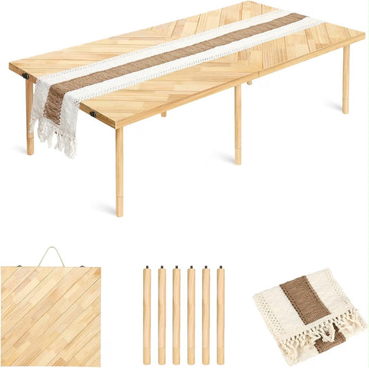 44x22 Folding Low Picnic Table Portable Outdoor Table