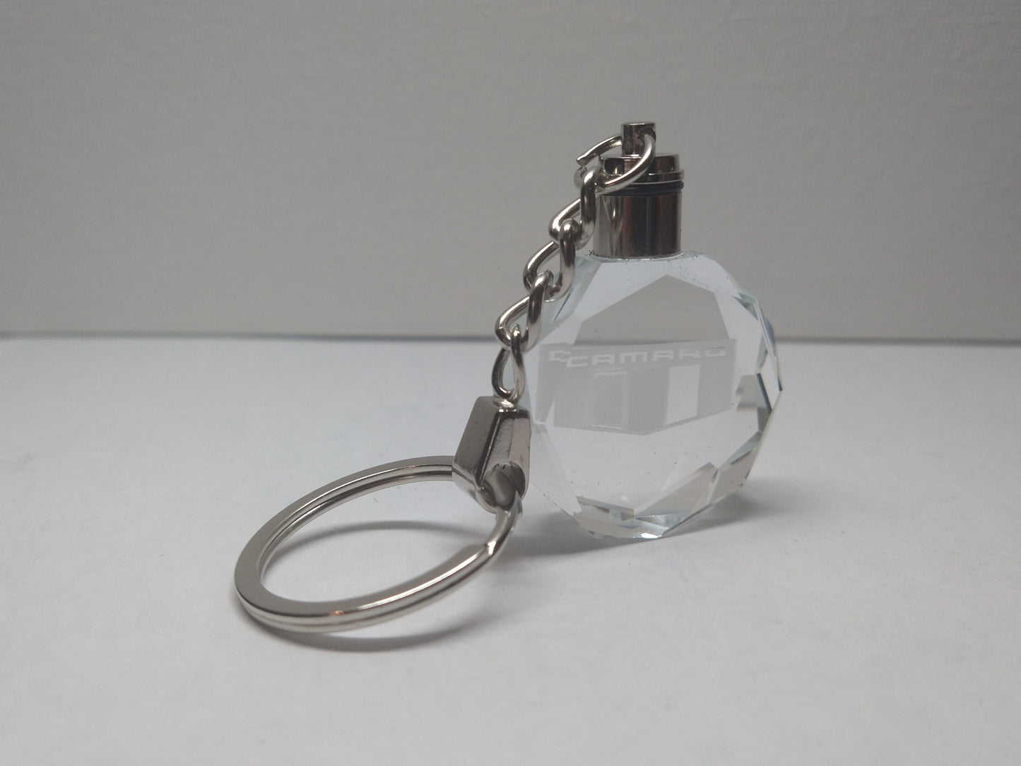 Customized Laser Engraved All Car with Logo Crystal Glass Keychain with Color Changing LED Lights (For Camaro)!!