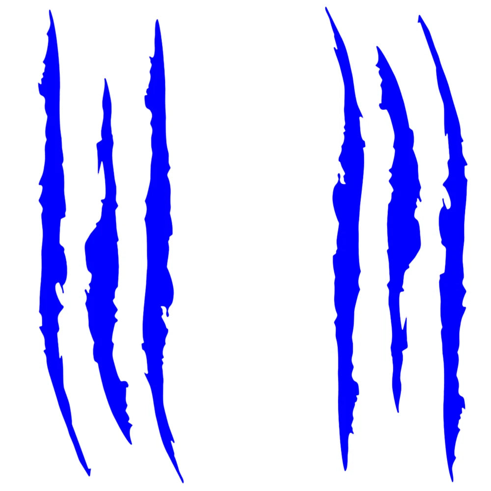 Auto Car Stickers Reflective Monster Claw Scratch Marks Headlight Bumper Sticker Waterproof Decal for Truck, Cars, SUV's, Motorcycle, Scooters, Different Designs