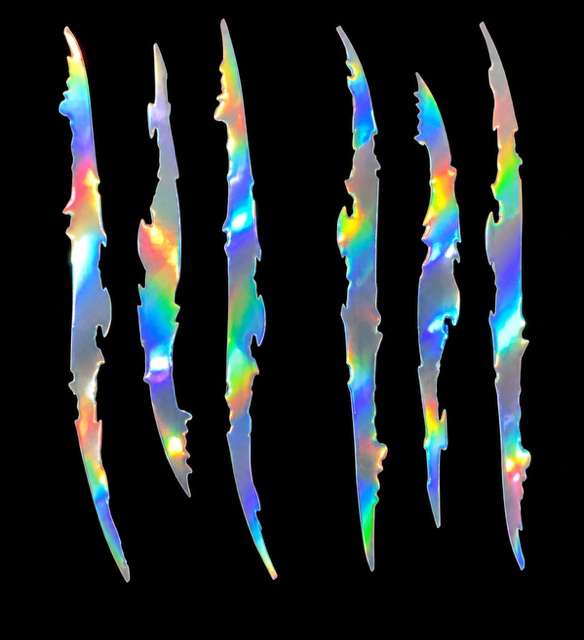Auto Car Stickers Reflective Monster Claw Scratch Marks Headlight Bumper Sticker Waterproof Decal for Truck, Cars, SUV's, Motorcycle, Scooters, Different Designs