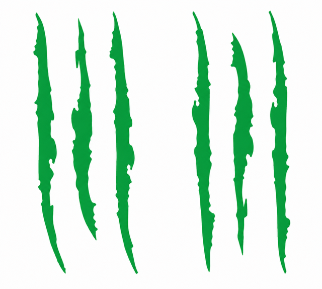 Auto Car Stickers Reflective Monster Claw Scratch Marks Headlight Bumper Sticker Waterproof Decal for Truck, Cars, SUV's, Motorcycle, Scooters, Different Designs