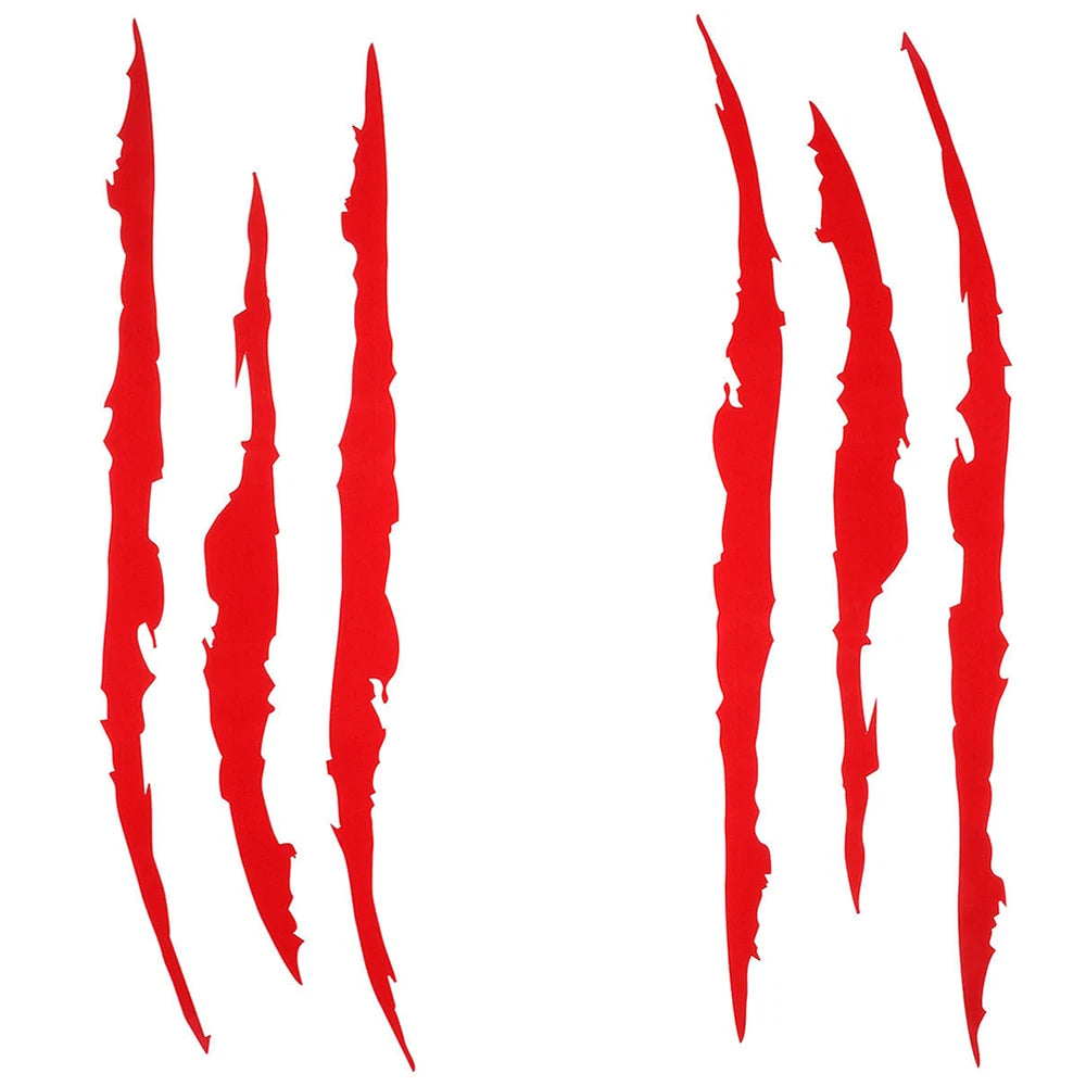 Auto Car Stickers Reflective Monster Claw Scratch Marks Headlight Bumper Sticker Waterproof Decal for Truck, Cars, SUV's, Motorcycle, Scooters, Different Designs
