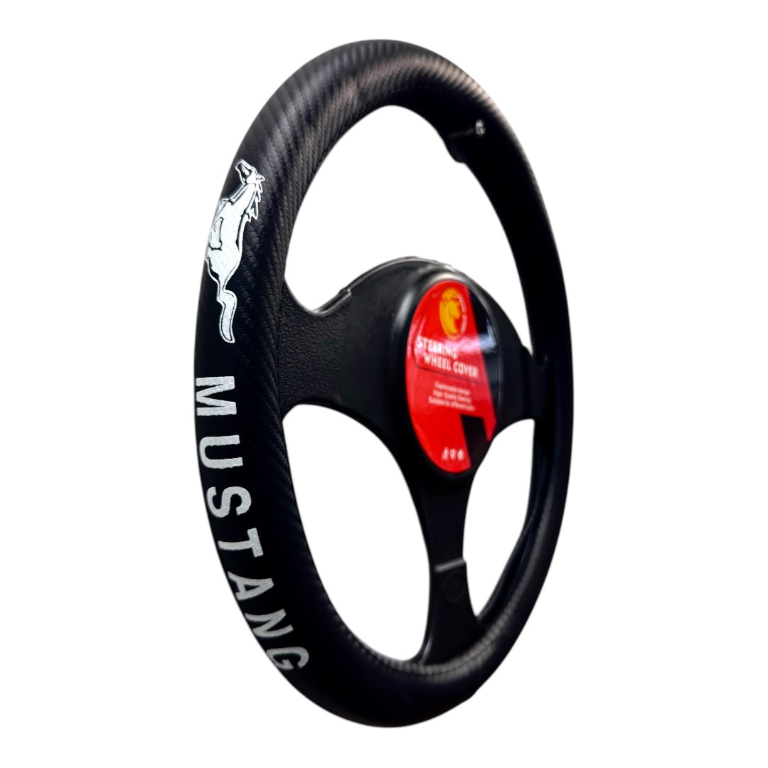 Generic Microfiber Steering Wheel Cover, Anti-Slip PU Leather, Universal Fit for Cars, Trucks, SUVs, ALL Makes with Logo