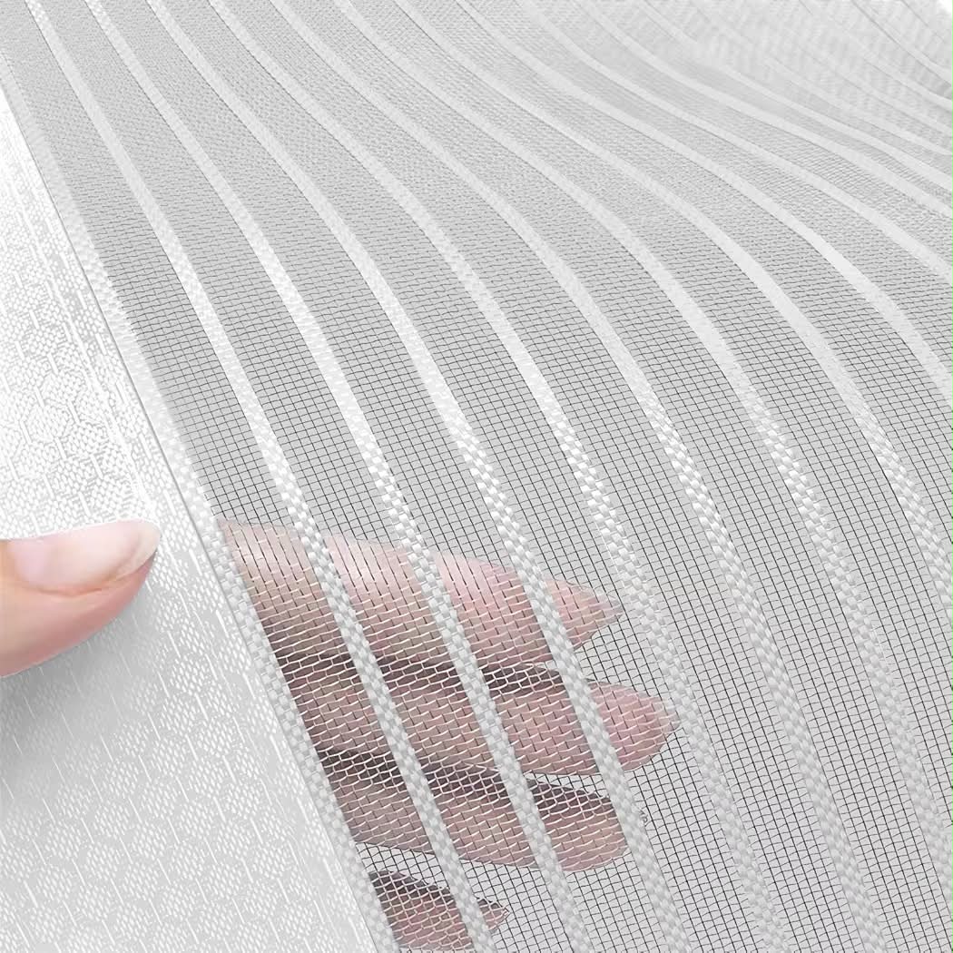 New Heavy Duty Door Screen Magnetic Closure, LOVIGA Thickened Fiberglass Screen Door Mesh, Self Sealing, Tear Resistant, Easy Assemble, Fine Mesh Keep Bugs Out Fit Door Size 46 Inch X 79 Inch White