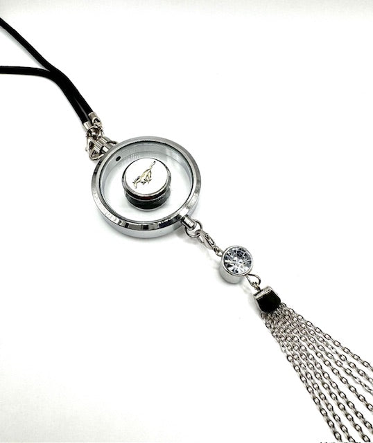 Car Air Freshener with Logo - Refillable Oil Fragrance for Domestic, European, Luxury, Sport Cars - Hanging Pendant