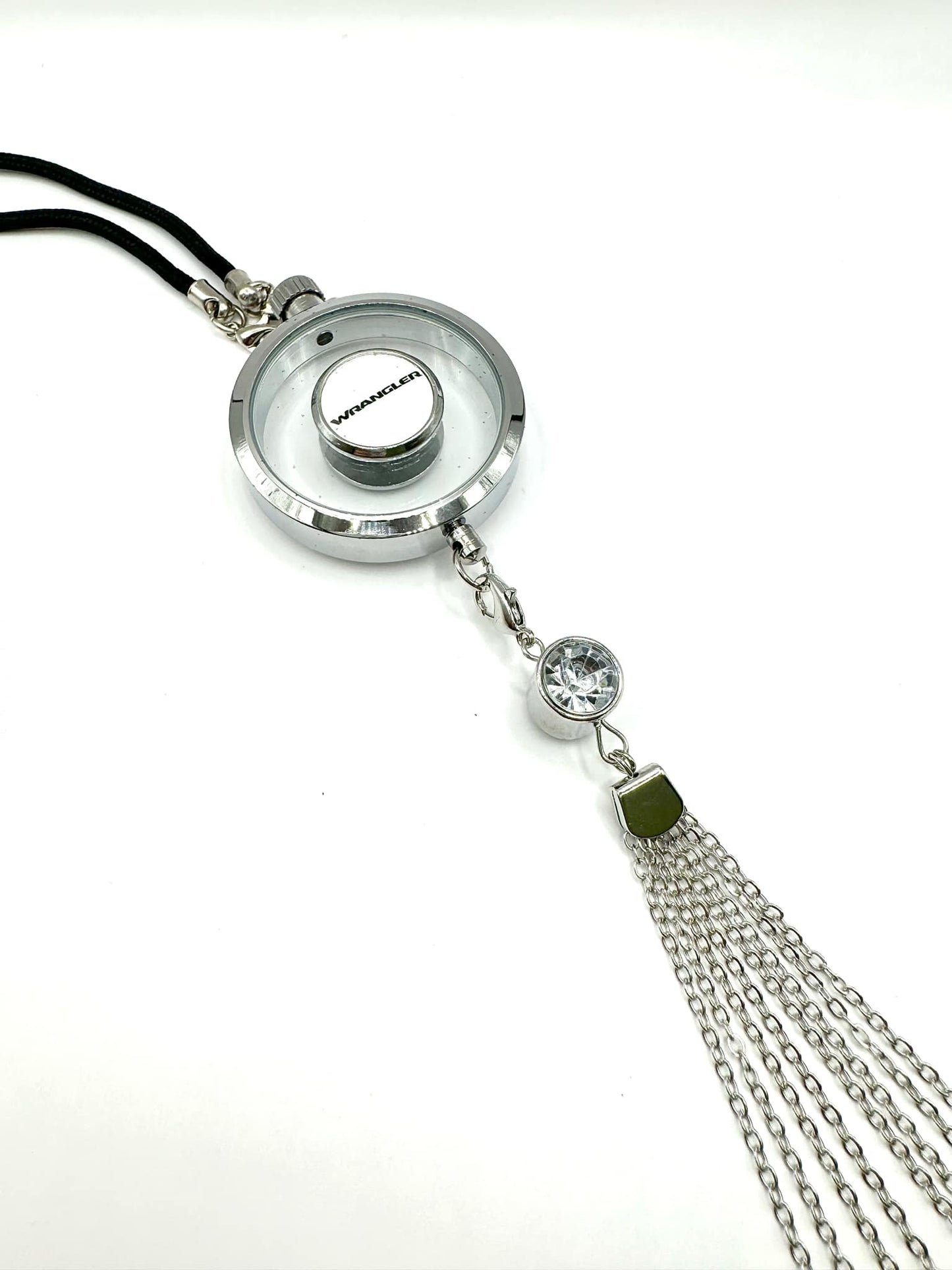 Car Air Freshener with Logo - Refillable Oil Fragrance for Domestic, European, Luxury, Sport Cars - Hanging Pendant