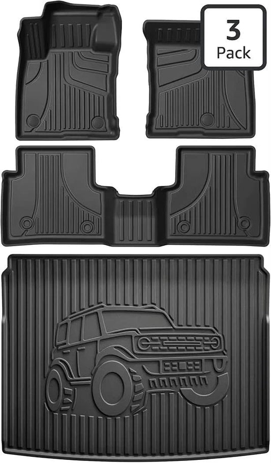 AOMSAZTO Floor Mats & Cargo Liner for Ford Bronco Sport 2021-2026 All Weather