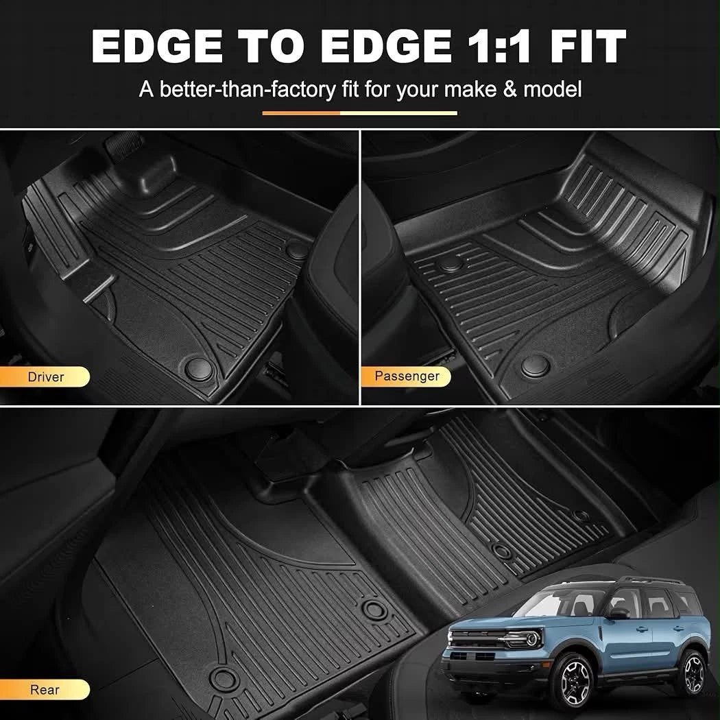 AOMSAZTO Floor Mats & Cargo Liner for Ford Bronco Sport 2021-2026 All Weather