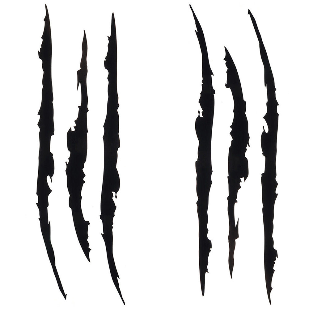 Auto Car Stickers Reflective Monster Claw Scratch Marks Headlight Bumper Sticker Waterproof Decal for Truck, Cars, SUV's, Motorcycle, Scooters, Different Designs