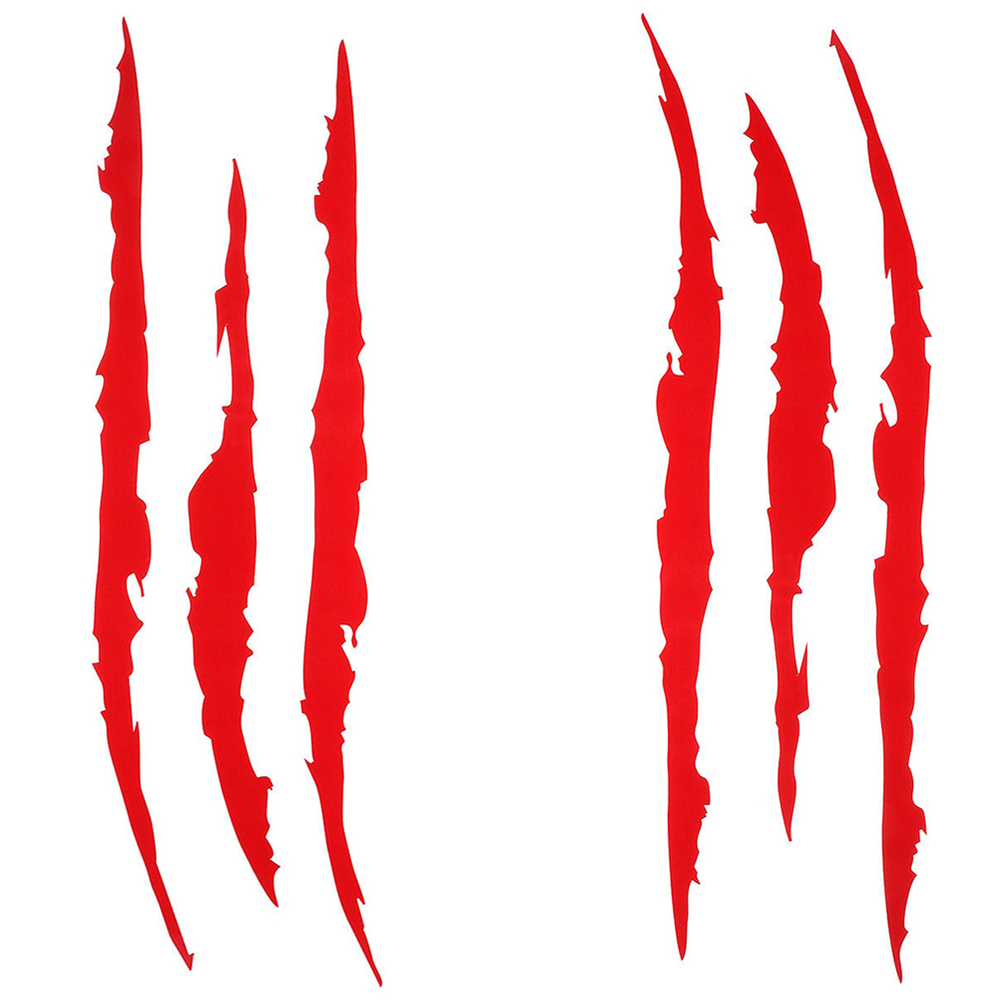 Auto Car Stickers Reflective Monster Claw Scratch Marks Headlight Bumper Sticker Waterproof Decal for Truck, Cars, SUV's, Motorcycle, Scooters, Different Designs