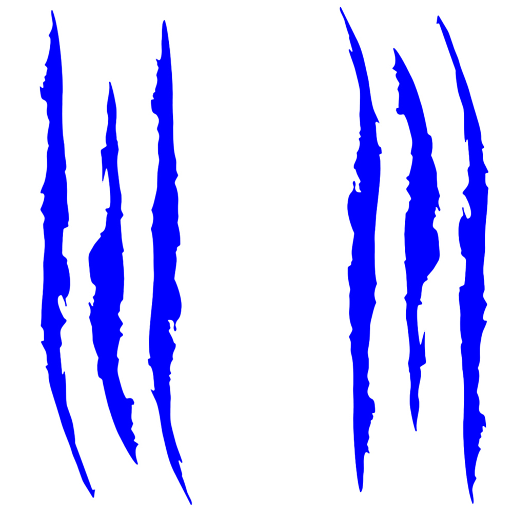 Auto Car Stickers Reflective Monster Claw Scratch Marks Headlight Bumper Sticker Waterproof Decal for Truck, Cars, SUV's, Motorcycle, Scooters, Different Designs