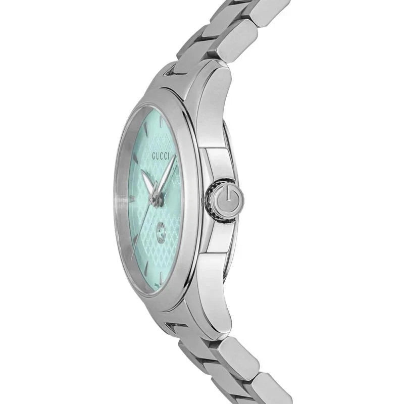 Gucci G-Timeless Quartz Turquoise Dial Stainless Steel Women's Watch YA1265051
