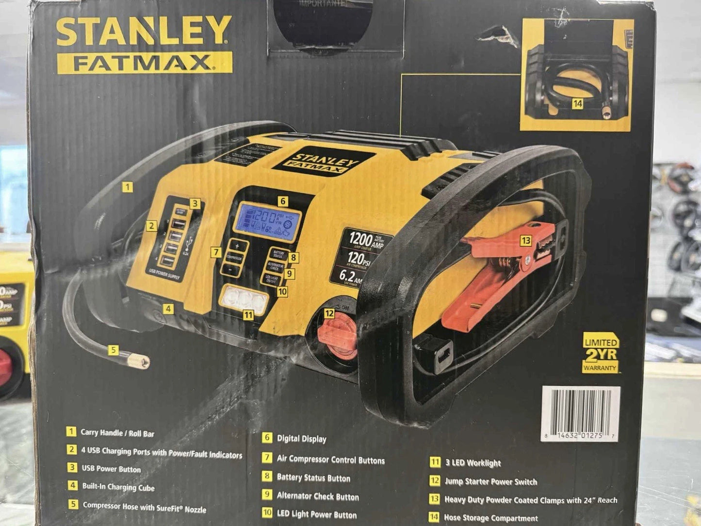 Stanley PP1DCS Fatmax 1000 Peak Amp Power Station- OPEN BOX