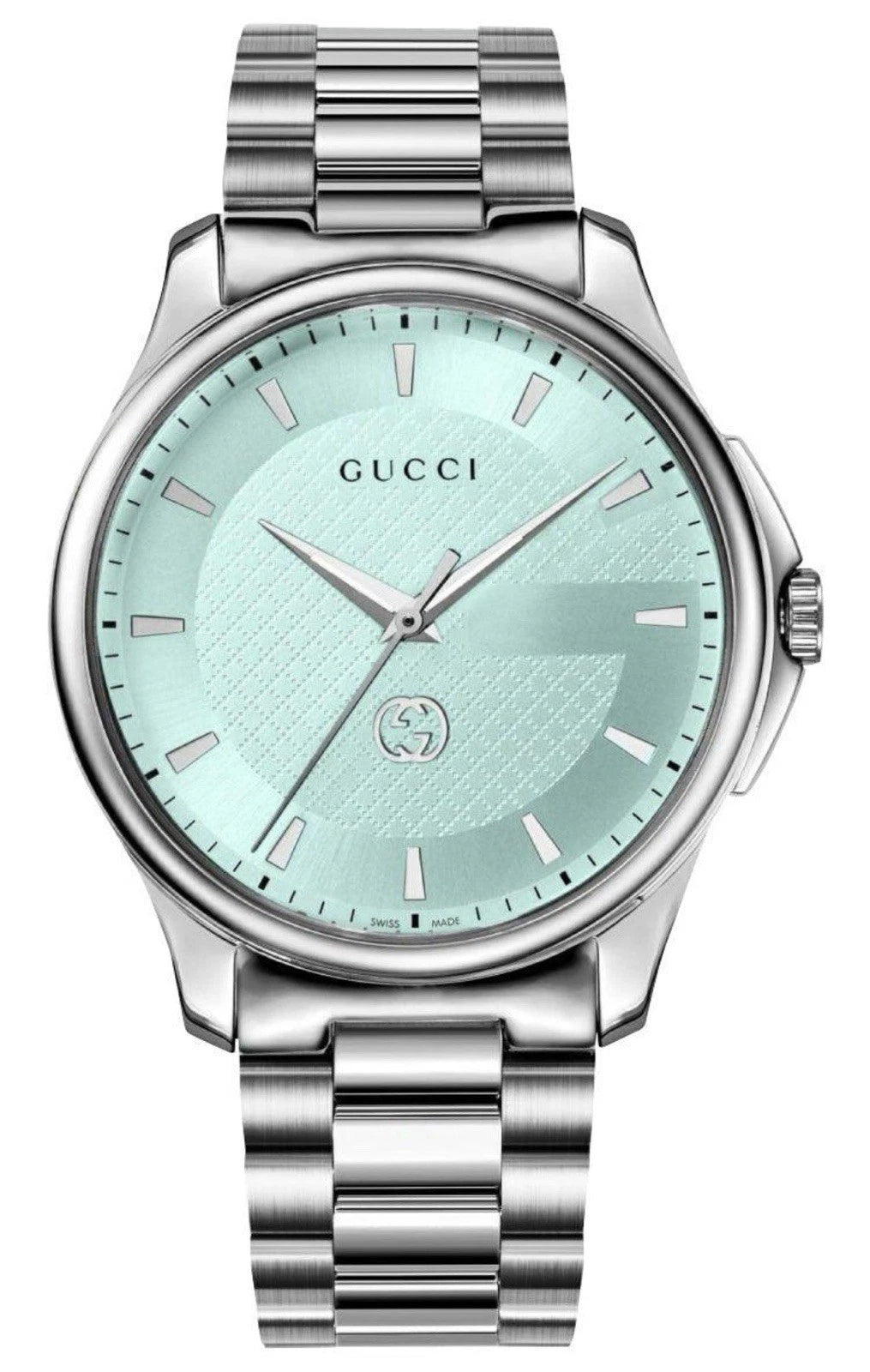 Gucci G-Timeless Quartz Turquoise Dial Stainless Steel Women's Watch YA1265051