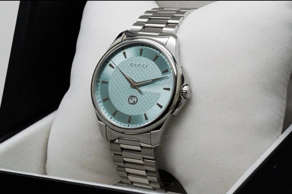 Gucci G-Timeless Quartz Turquoise Dial Stainless Steel Women's Watch YA1265051