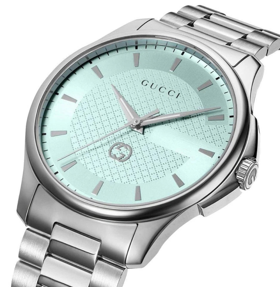 Gucci G-Timeless Quartz Turquoise Dial Stainless Steel Women's Watch YA1265051